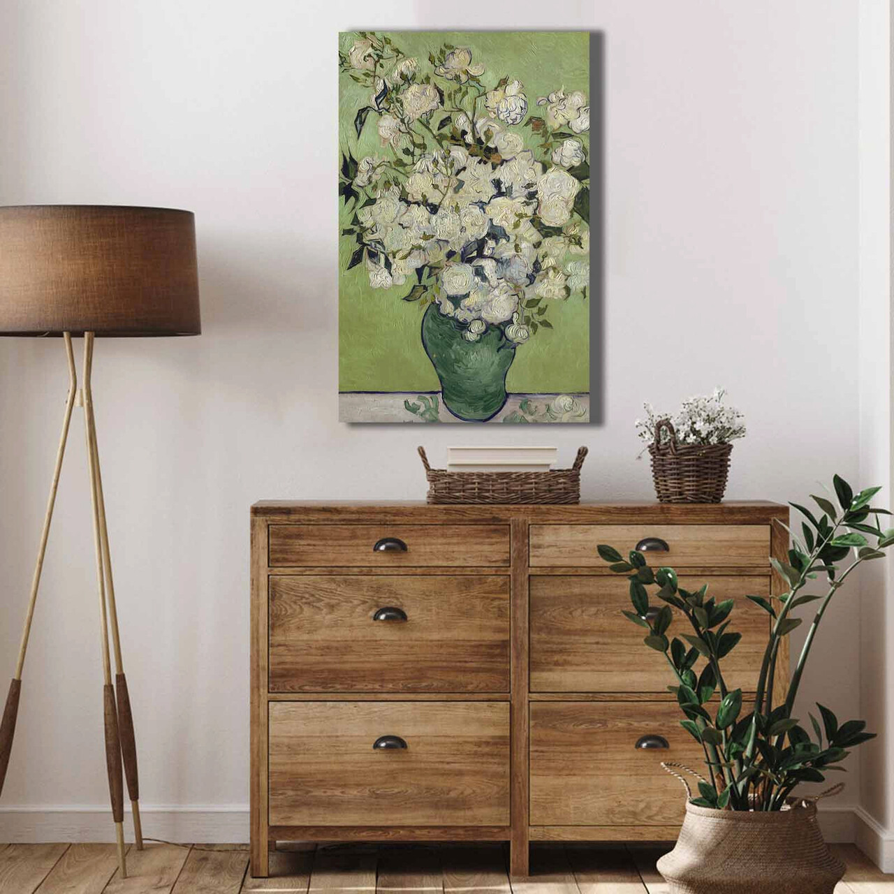 Tablou decorativ, 4570VANGOGH053, Lemn, Multicolor - imagine 4